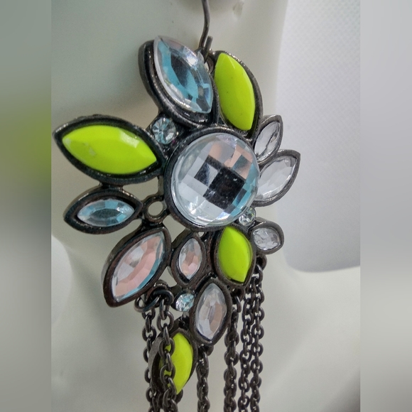 Fashion Boho Chic style Chain Link Fringe Dangle Drop Earrings - Picture 2 of 5